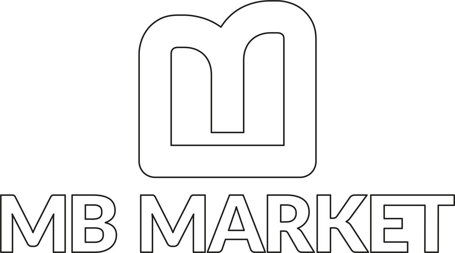Projekt logo MB Market