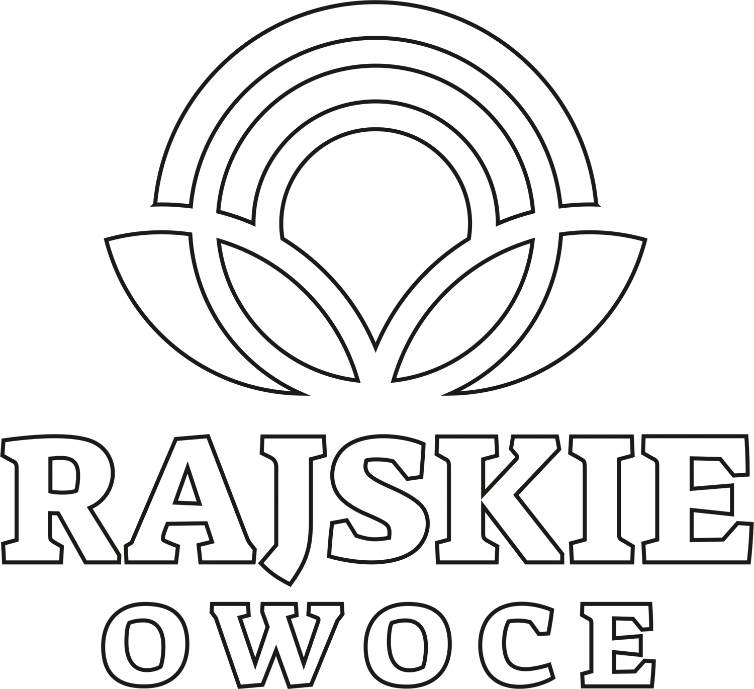 Projekt logo Rajske Owoce