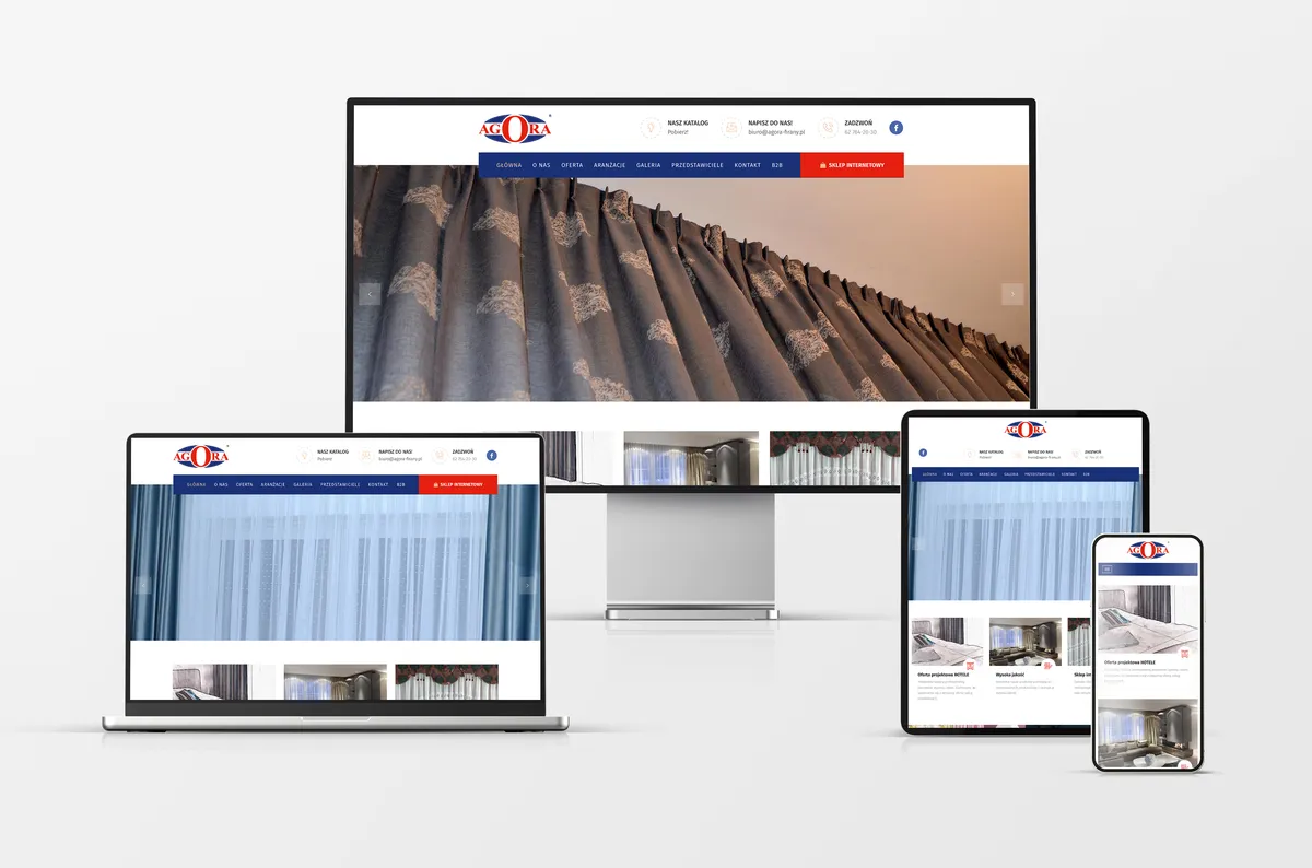 Strona internetowa dla Agora Firany