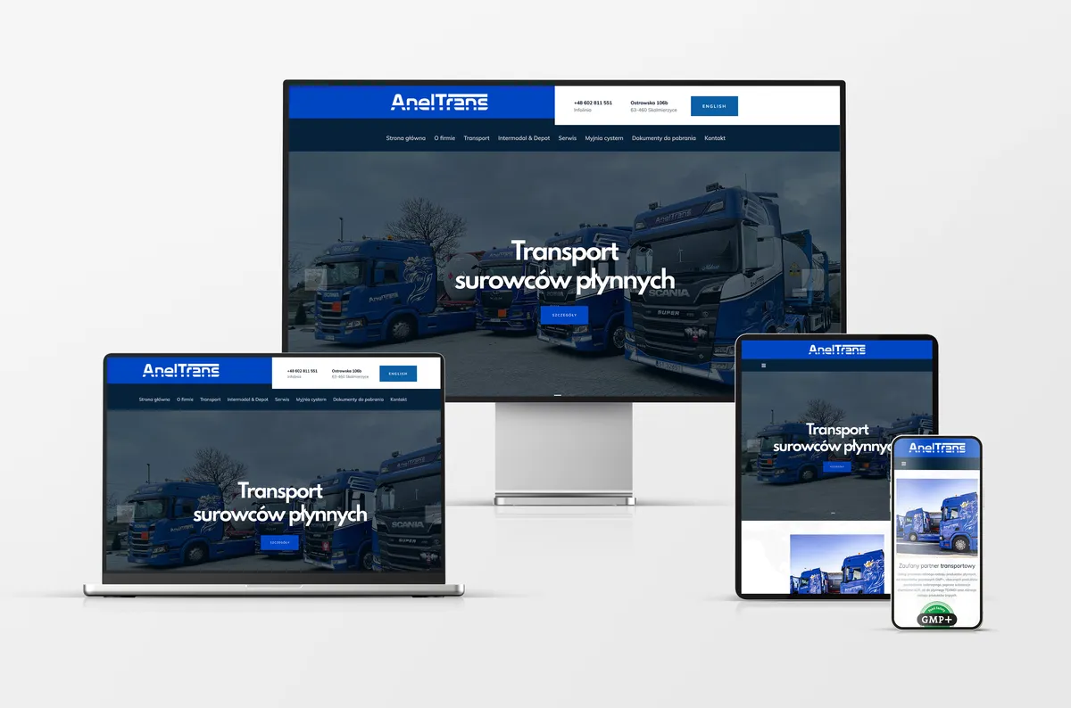 Strona internetowa dla AnelTrans
