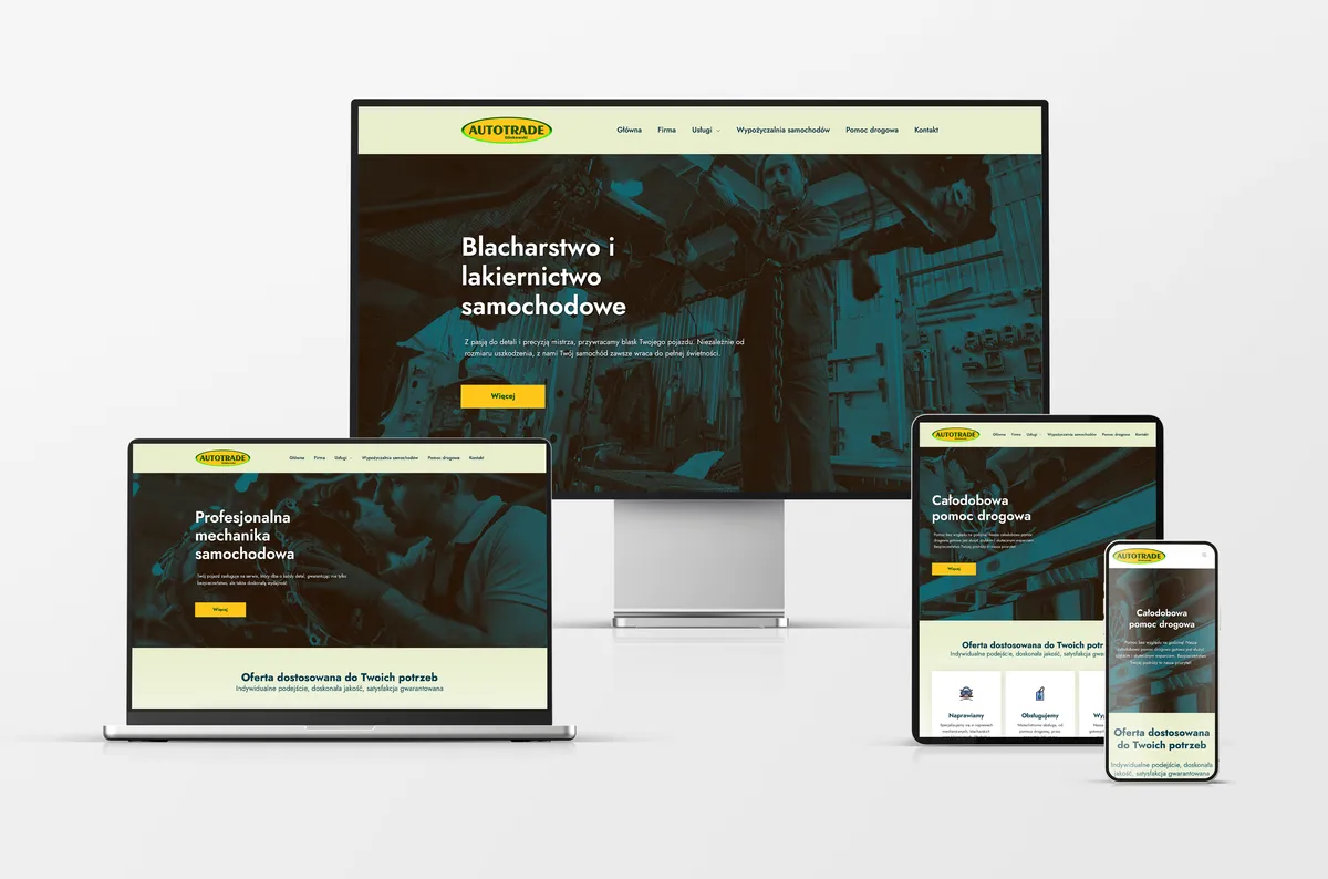 Strona internetowa dla AutoTrade Glinkowski