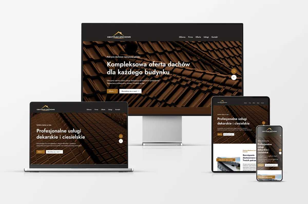 Strona internetowa dla Centrum Dachowego Szymon Michałek