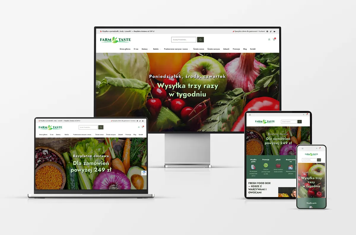 Strona internetowa dla FarmTaste.pl