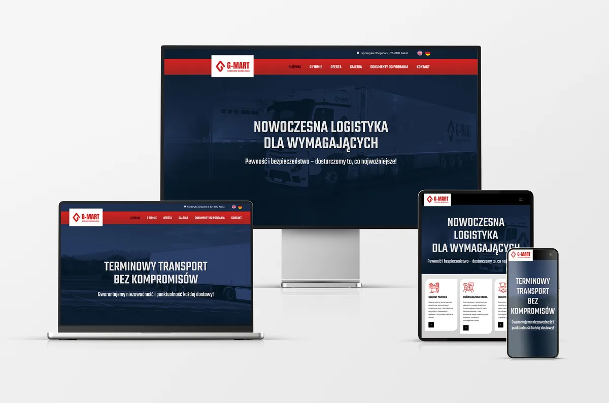 Strona internetowa dla G-Mart