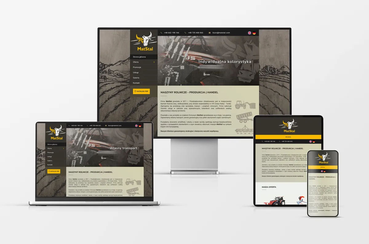 Strona internetowa dla MatStal
