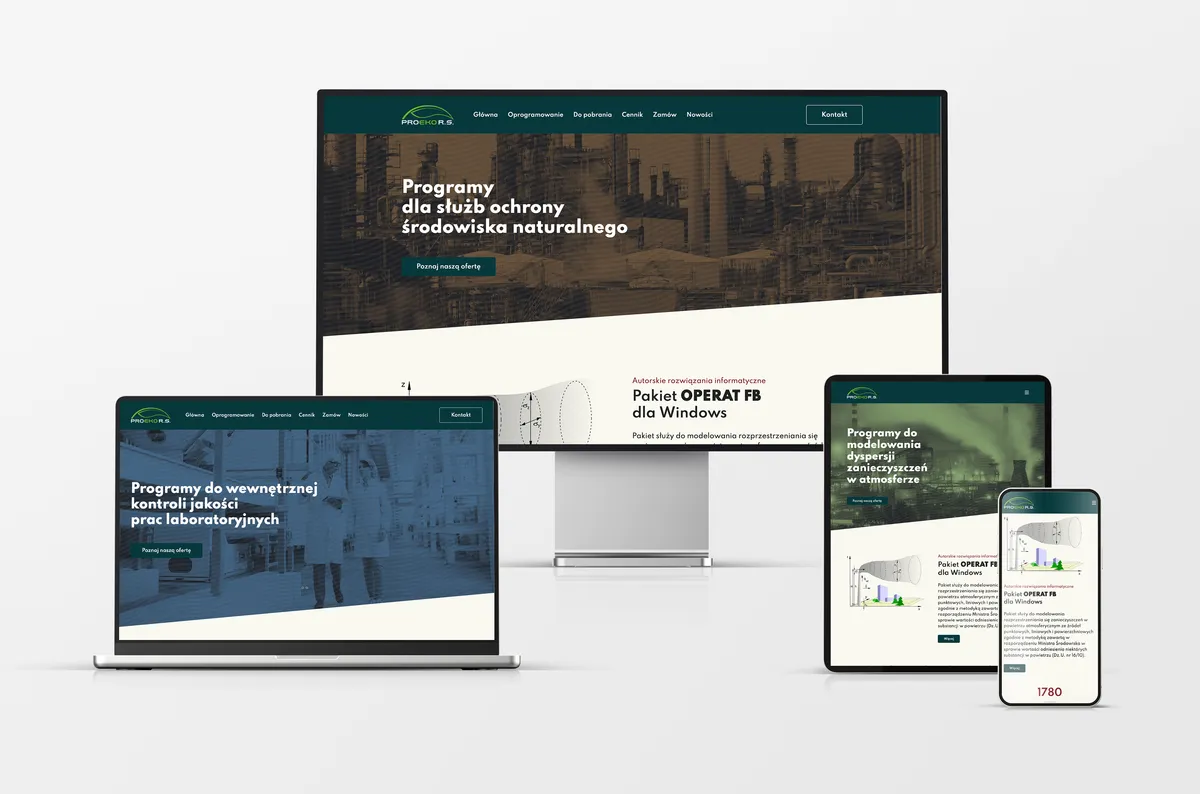 Strona internetowa dla ProEko Ryszard Samoć