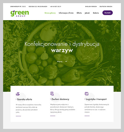 Strona WWW: Green Group
